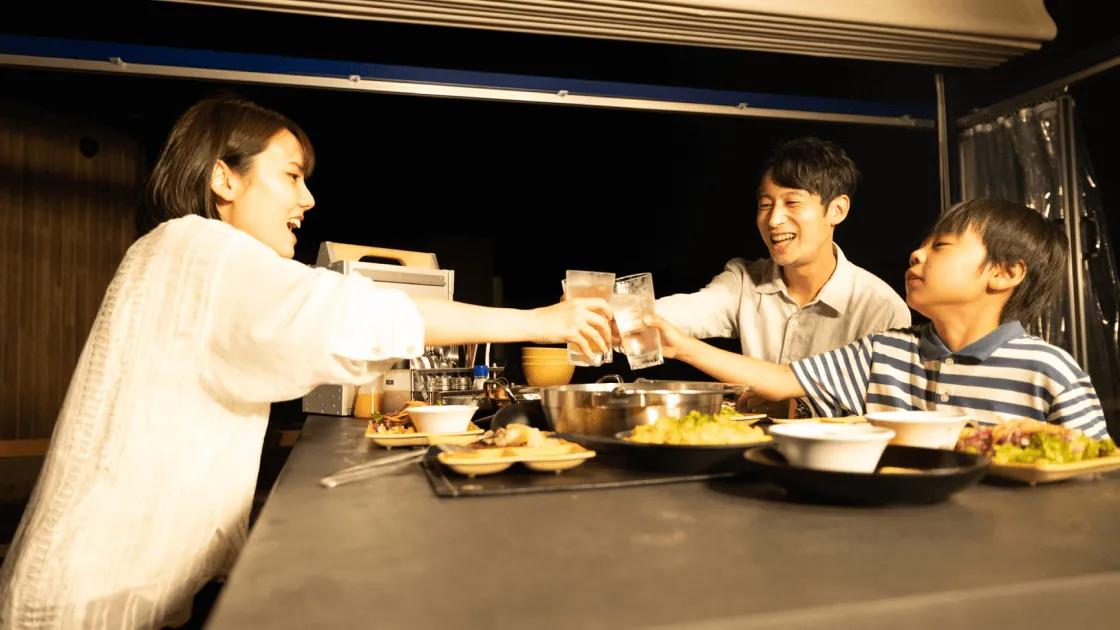 新鮮な野菜と海鮮たっぷり!自慢のBBQ