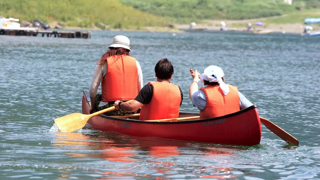 カヤッキング・ボート遊び