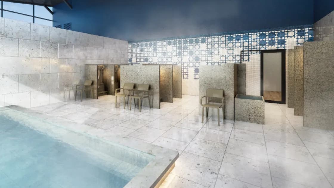 サウナも完備!高級スパも利用できる