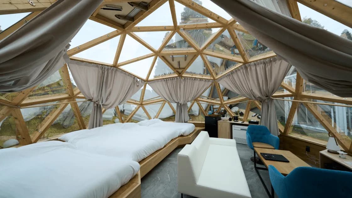 ホテル並み!星を見上げる宿泊施設