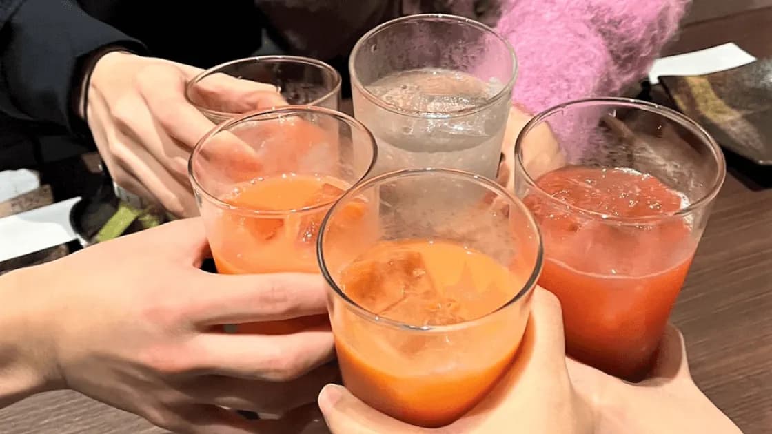 ドリンクは飲み放題!