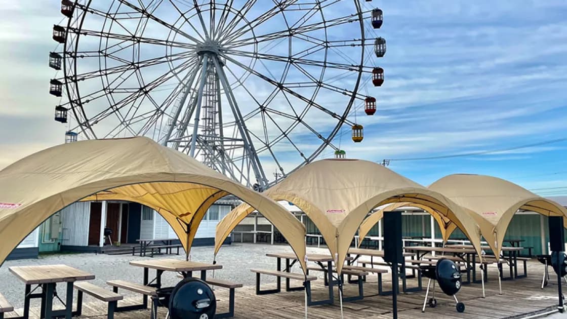 日帰りバーベキューも楽しめる