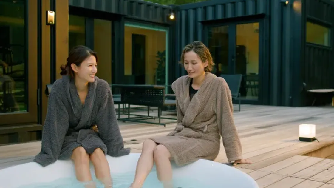 露天ジャグジー・水風呂